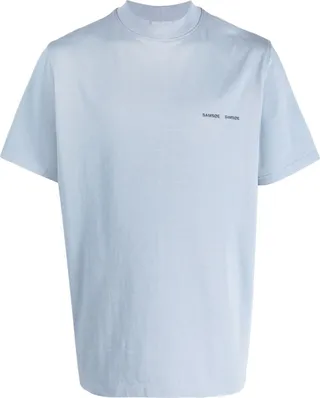 logo-print organic cotton T-shirt