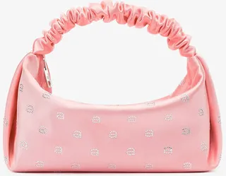 Alexander Wang Women's Hotfix Scrunchie Mini Bag In Satin Prism Pink