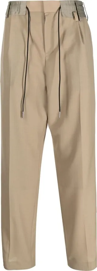 High Waist Straight-Leg Trousers