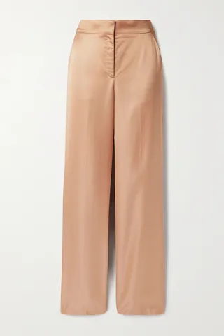 A.L.C. - Ford Satin Straight-leg Pants - Pink