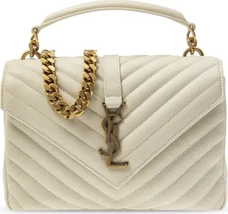 Saint Laurent College Quilted Medium Shoulder Bag