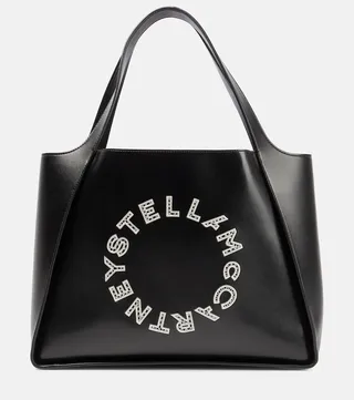 Embroidered logo tote