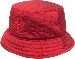 Compass-motif bucket hat