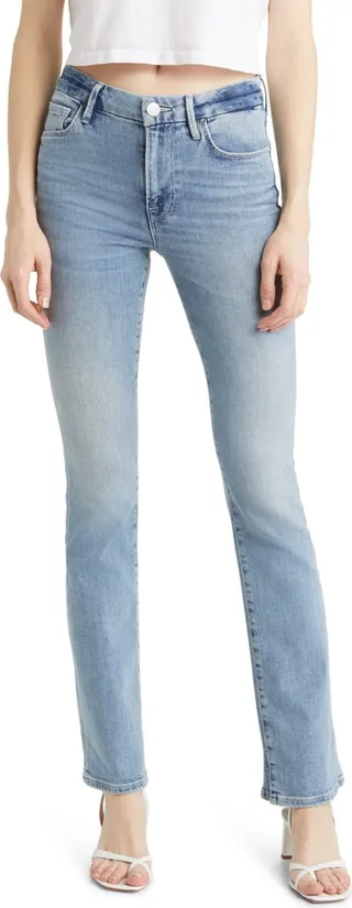 Le Mini Slit Cuff Bootcut Jeans