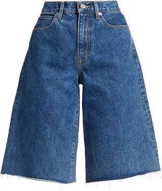 Grace High-Rise Denim Shorts