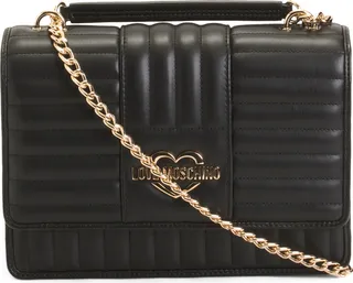 Made In Italy Leather Quilted Crossbody