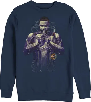 Men's Marvel Eternals Phastos Sweatshirt - Navy Blue - Large