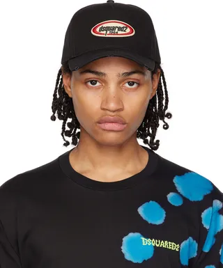 Dsquared2 Black Patch Cap