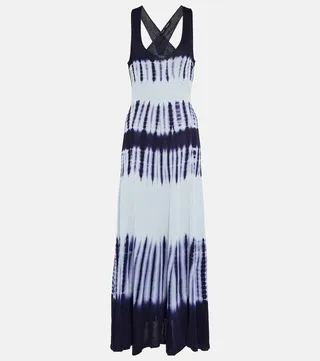 Tie-dye midi dress
