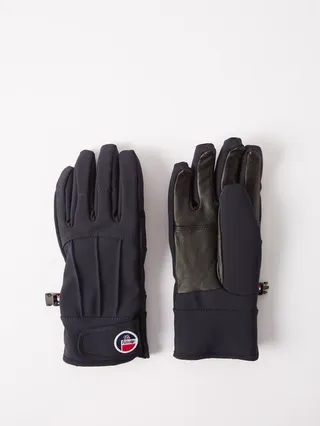Glacier Leather And Shell Ski Gloves