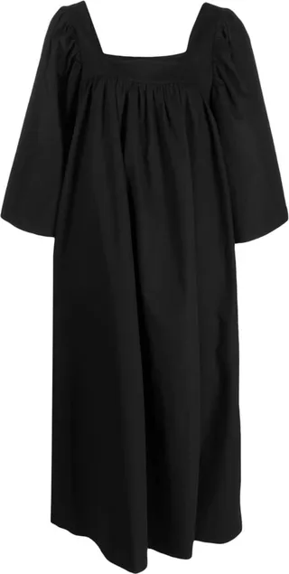 Square-Neck Midi Dress