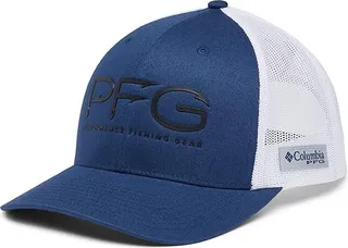 Columbia PFG Mesh Snapback Hooks Ball Cap (Carbon) Caps
