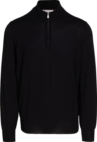 Wool & Cashmere Quarter-Zip Sweater