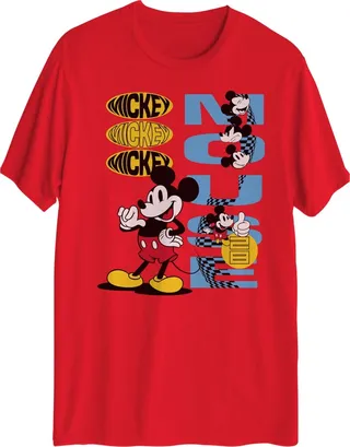Hybrid Men's Mickey Mouse Short Sleeve T-shirt