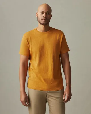 Premium Slub Crew Tee - Inca Gold