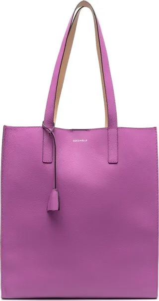 Leather Logo-Detail Tote Bag
