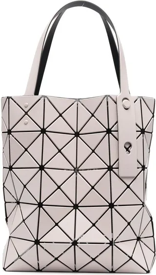 Lucent geometric-panel tote bag