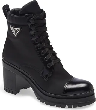 Block Heel Combat Boot