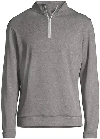 Perth Melange Stretch Quarter-Zip Sweater