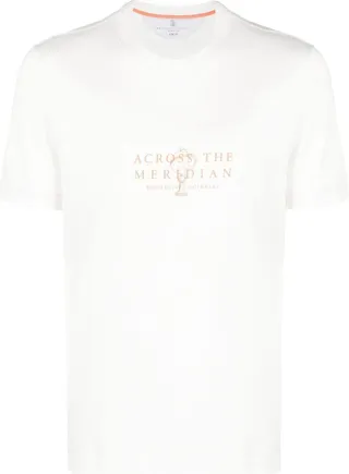 slogan-print cotton T-shirt