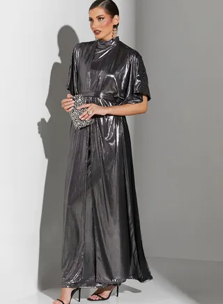 Sabrina Metallic Shimmer Abaya