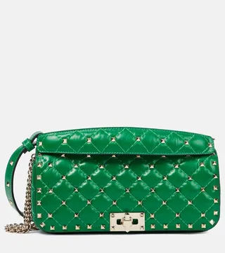 Rockstud Spike leather shoulder bag
