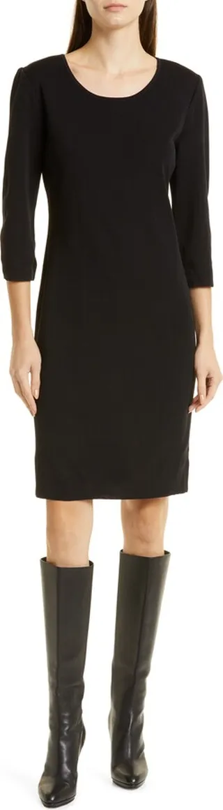 Scoop Neck Knit Dress