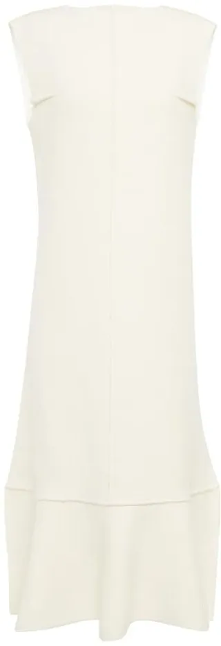 Wool-blend midi dress