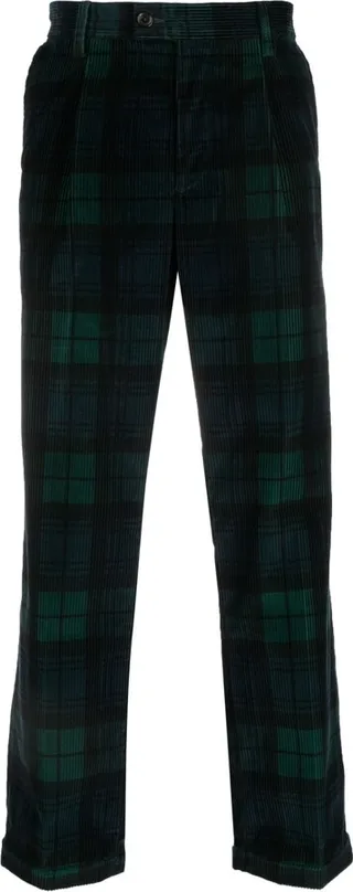 Corduroy Straight-Leg Trousers