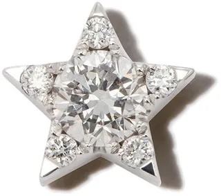Diamond Star Threaded stud earring