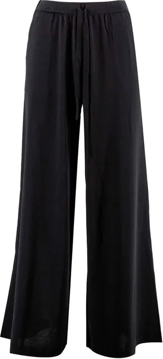 Drawstring-waist Straight-leg Trousers