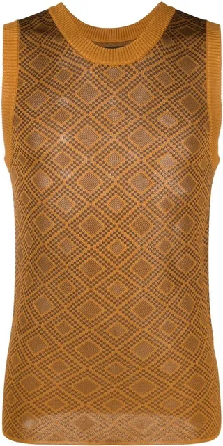 Dhoom jacquard knitted vest