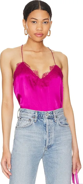Racer Charmeuse Cami