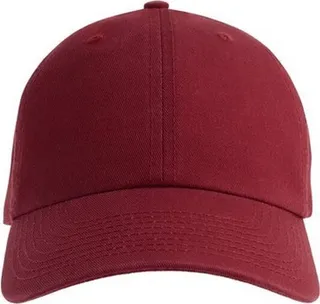 Atlantis Unisex Adult Fraser 6 Panel Organic Cotton Baseball Cap - Cardinal Red