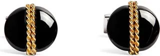 Tateossian Sterling Silver And Gold Royal Cable Lens Cufflinks