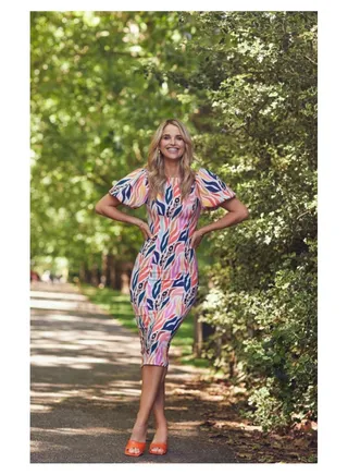 Little Mistress Multi Print Midi