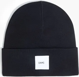 Logo-appliquéd wool beanie
