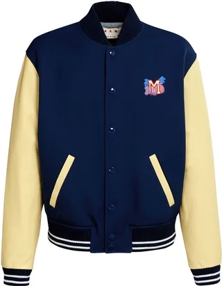 Logo-Patch Varsity Bomber Jacket