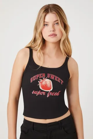 Glitter Super Sweet Graphic Cami