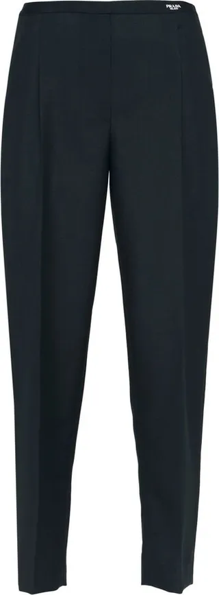 Logo-Print Straight-Leg Trousers