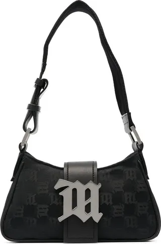 Logo Zipped Shoulder Bag