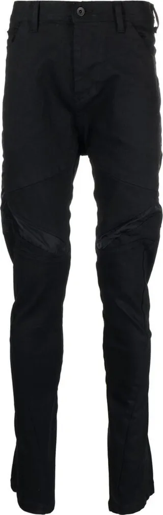 Panelled Skinny-Cut Trousers