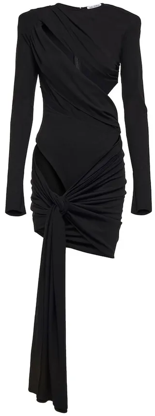 Cutout ruched minidress