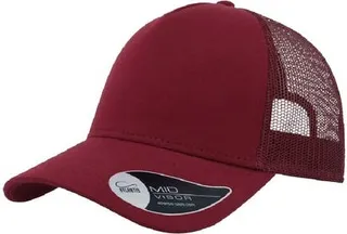 Atlantis Rapper Jersey Mid Visor Trucker Cap - Burgundy