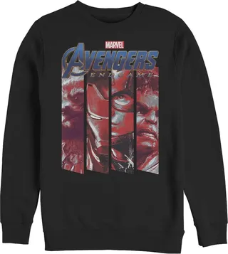 Men's Marvel Avengers: Endgame Hero Panels Sweatshirt - Black - 2X Large