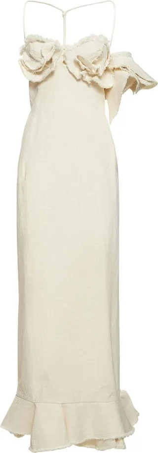 La Robe Artichaut crepe long dress