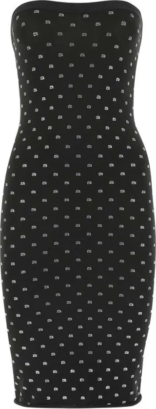Alexander Wang Embellished Straight Hem Mini Dress