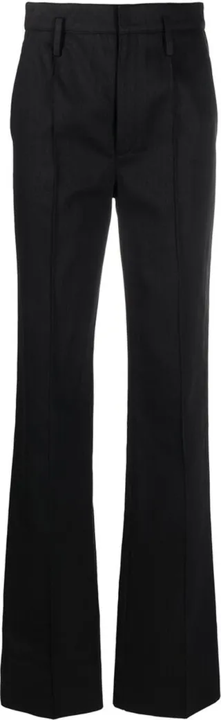 High-Waist Straight Trousers