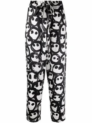 Amigomania printed silk trousers