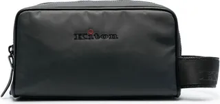 Embroidered-Logo Detail Wash Bag